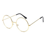 Óculos Armação Redonda Modelo Harry Potter Lente Sem Grau