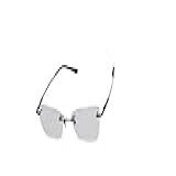 Óculos Armação Titanium Feminino Balgriff Sem Aro Gatinho -Preto-