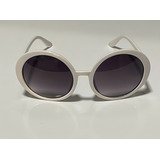Óculos Beats Estilo Grande Vintage Anos 60 Exclusivo E Retrô Cor Da Armação Branco Cor Da Haste Branco Cor Da Lente Preto Desenho Rodado