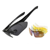 Óculos Bike Ciclismo Bicicleta Kit 5 Lentes Uma Polarizada