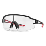 Óculos Ciclismo Fotocromático Preto Vermelho Rockbros