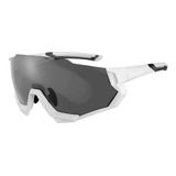 Oculos Ciclismo Rockbros 5 Lentes Polarizado Branco