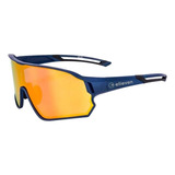 Óculos Ciclismo Vision Azul Uv400 Polarizado