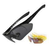 Óculos Ciclista Bike Polarizada C 5 Lentes Com Proteção Uva
