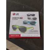 Óculos Cinema 3d LG Ag f315 4 Unidades 
