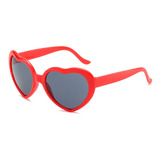 Oculos Coracao Lolita Vermelho