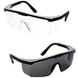 Óculos De EPI Proteção E Segurança UV Para Laboratórios Indústrias Comércios Hospitais Enfermagem   Original Steelflex Com NF  PRETO 