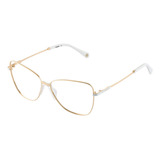 Óculos De Grau Carmim Dourado Crm41539 C1 57