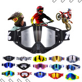 Óculos De Motocross Lente Espelhada Trilha Ciclismo Downhill