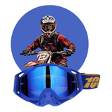 Óculos De Motocross Lente Espelhada Trilha Ciclismo Downhill