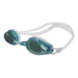 Óculos De Natação Marlin Pro Muvin Antiembaçante Proteção Uv Lentes Espelhadas Tiras Duplas Ajustáveis Acompanha Três Tamanhos De Narizeiras E Par De Protetores De Ouvido Treino Cor Acqua