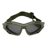 Óculos De Proteção Airsoft Paintball Tela Metal Tático Full