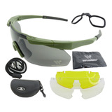 Óculos De Proteção Tático Airsoft 3 Lentes Warmmo Original