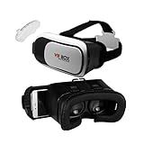 Óculos De Realidade Virtual VR Box 3D 2 0 Compatível Com Celulares Até 6 Polegadas Com Controle Sem Fio Bluetooth Suporte Para Celular Filme Jogos E Vídeos LINHA PREMIUM DUPIN