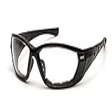 Óculos De Segurança Pyramex Série Atrex Armação Preta Com Lentes Transparentes E Antiembaçamento