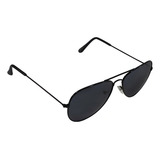 Óculos De Sol Aviador Azul Masculino Feminino Cor Preto