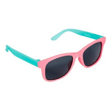 Óculos De Sol Buba Baby Color 0 3 Anos Design Pink Cor Rosa Armação De Elastômero Termoplástico Lente De Policarbonato Haste De Elastômero Termoplástico