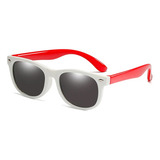 Óculos De Sol Bulier Modas Kids Colorê Infantil Vermelho Cor Branco Cor Da Armação Branco Cor Da Lente Preto
