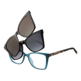 Óculos De Sol Carmim Crm42027 C5 54 Clipon Polarizado