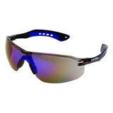 Óculos De Sol Ciclista Esportivo Ciclismo Corrida Uv400 C ca Armação Azul Lente Azul espelhado