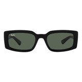 Óculos De Sol Feminino E Masculino 0rb4395 Kiliane Bio based Cor Preto Cor Da Lente Verde Ray ban