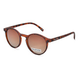 Óculos De Sol Feminino Masculino Redondo Vintage Polarizado Armação Tartaruga