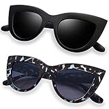 Óculos De Sol Femininos Polarizadas Olho De Gato Retrô Óculos Joopin Cateye Mulheres Óculos Escuros Preta Azul Tartaruga 