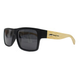 Óculos De Sol Hang Loose Polarizado Proteção Uv Acetato Cor Preto Cor Da Armação Preto bamboo Cor Da Haste Bamboo Cor Da Lente Preta Desenho Preto bambu