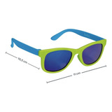 Óculos De Sol Infantil C Proteção Uva uvb Verde E Azul Buba