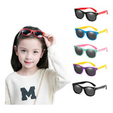 Óculos De Sol Infantil Flexível Silicone Polarizado Uv400