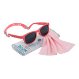 Óculos De Sol Infantil Proteção Uva Uvb Com Alça Rosa Buba