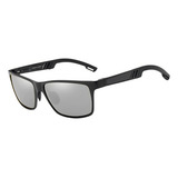 Óculos De Sol Kingseven Masculino Esportivo Polarizado Cor Preto E Espelhado Cor Da Armação Preto