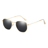 Óculos De Sol Masculino Feminino Hexagonal Lupana Uv400 nf