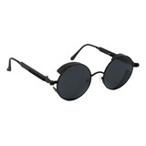 Óculos De Sol Masculino Feminino Steampunk Metal Premium