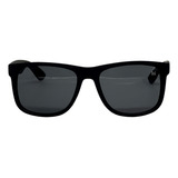 Óculos De Sol Masculino Quadrado Com Proteção Uv400 Preto Case