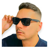 Óculos De Sol Mastervision Lente Solar Fumê Escuro Quadrado Wayfare Verão Inverno Clássico Retrô Vintage Cor Preto Fosco Armação De Acetato Lente De Policarbonato Proteção Uv400 Haste De Acetato