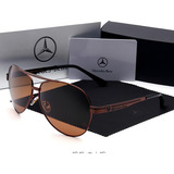Óculos De Sol Mercedes Benz 737 Lentes Polarizadas Desenho 02 Marrom