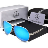 Óculos De Sol Mercedes Benz 737 Lentes Polarizadas Desenho Blue