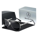 Oculos De Sol Mercedes Benz 737 Lentes Polarizadas Desenho Silver