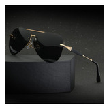 Óculos De Sol Mercedes benz Alta Qualidade Uv400 Cor Dourado Cor Da Lente Preto