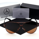 Óculos De Sol Polarizado Aviador Mercedes
