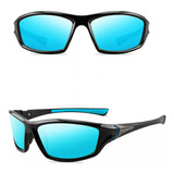 Óculos De Sol Polarizado Esportivo Bike Volei Pesca Uv S5 Cor Da Lente Azul