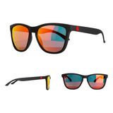 Óculos De Sol Polarizado Uv400 Yopp Ironman Brasil Cor Da Armação Preto Cor Da Haste Preto Cor Da Lente Vermelho Desenho Preto