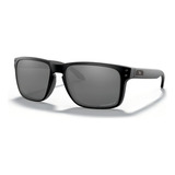 Óculos De Sol Polarizados Oakley Holbrook Xl Tamanho Extra Large Armação Matte Black Y Lente Black