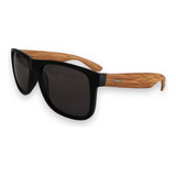 Óculos De Sol Quadrado Masculino Haste Tipo Bamboo Madeira