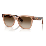 Óculos De Sol Ray Ban Core Caramelo Rb4437l 656513 55 Lente Marrom claro