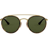 Óculos De Sol Ray ban Rb3647nl 001 51 Cor 001 Dourado havana Com Lentes Verdes Cor Da Armação Dourado Cor Da Lente Verde Desenho Redondo