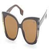 Óculos De Sol Unissex Polo London Club- Design Clássico Com Proteção UVA-UVB - Kit Contém Estojo E Flanela- VA5124 Marrom-