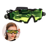 Óculos De Visão Noturna Anel Com Lente Verde Motocicicleta
