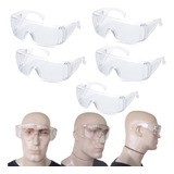 Oculos Epi Segurança Proteçao Uv Ca Sobrepor Incolor Kit 5